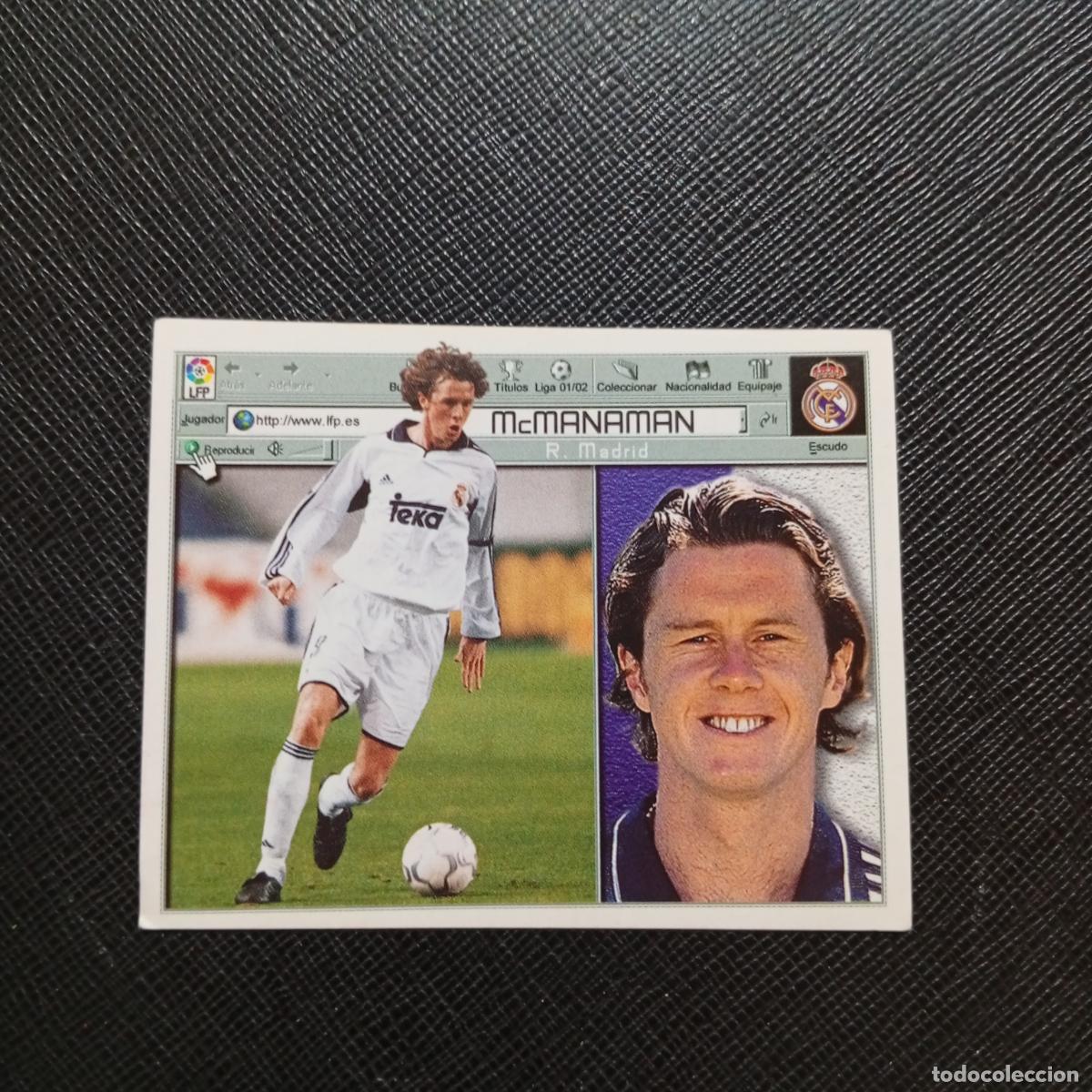 Cromos de f&uacute;tbol: McMANAMAN REAL MADRID ESTE 2001 2002 CROMO FUTBOL 01 02 LIGA - SIN PEGAR - A216 PG271