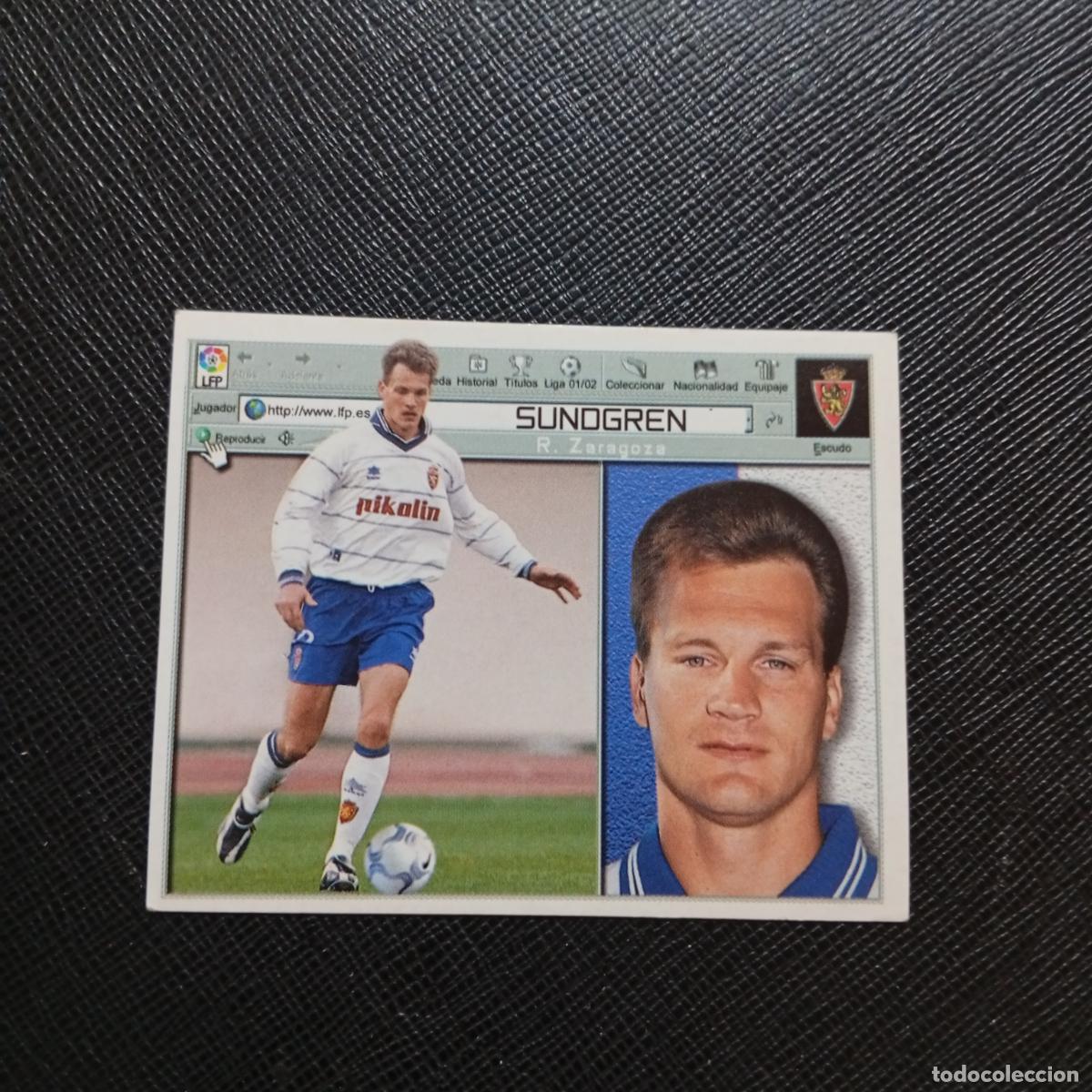 Cromos de f&uacute;tbol: SUNDGREN ZARAGOZA ESTE 2001 2002 CROMO FUTBOL 01 02 LIGA - SIN PEGAR - A216 PG271