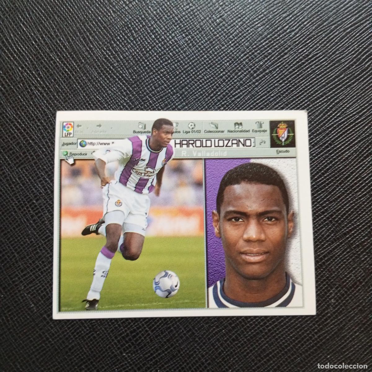 Cromos de f&uacute;tbol: HAROLD LOZANO VALLADOLID ESTE 2001 2002 CROMO FUTBOL 01 02 LIGA - SIN PEGAR - A216 PG271