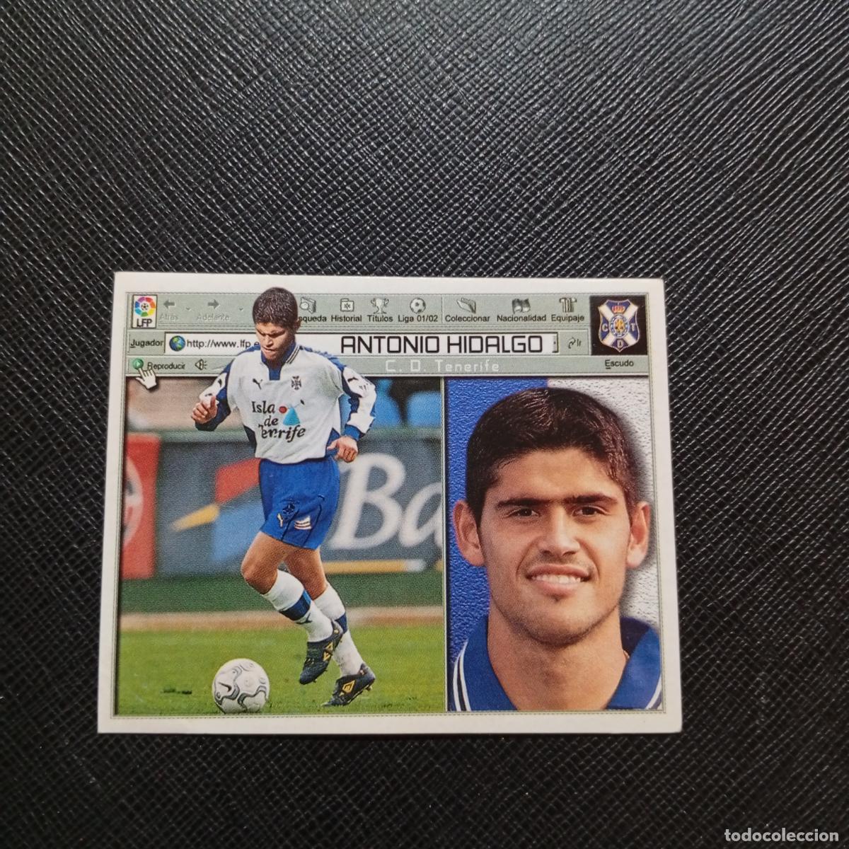 Cromos de f&uacute;tbol: ANTONIO HIDALGO TENERIFE ESTE 2001 2002 CROMO FUTBOL 01 02 LIGA - SIN PEGAR - A216 PG280