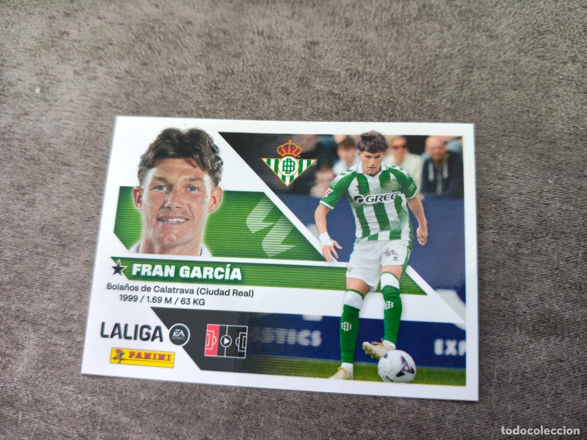 Football Stickers: Cromo 6 FRAN GARC&Iacute;A REAL BETIS &Uacute;LTIMOS FICHAJES. Colecci&oacute;n LALIGA F&uacute;tbol 2026-2027 PANINI Nuevo