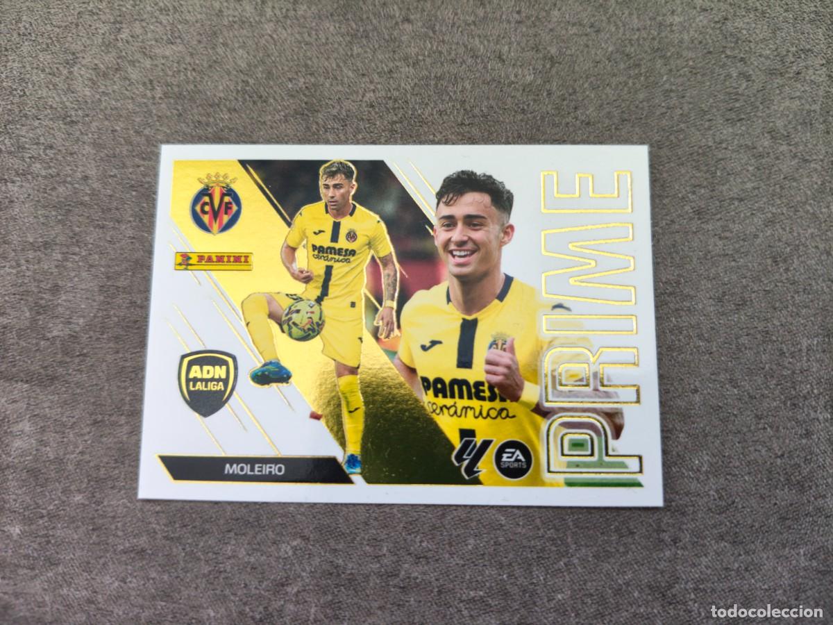 Cromos de f&uacute;tbol: Cromo 9 MOLEIRO VILLARREAL CF PRIME. Colecci&oacute;n LALIGA F&uacute;tbol 2026-2027 PANINI Nuevo