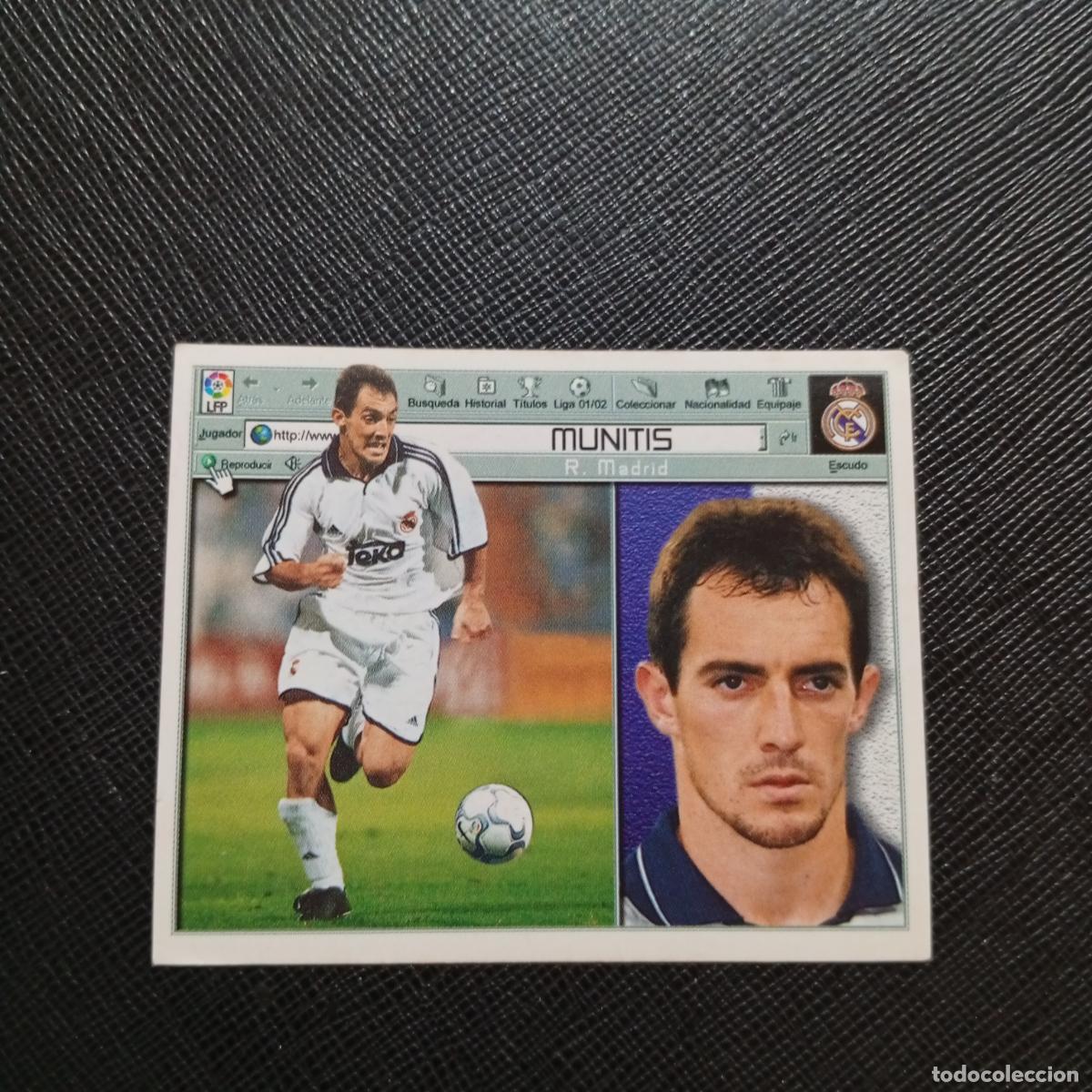 Cromos de f&uacute;tbol: MUNITIS REAL MADRID ESTE 2001 2002 CROMO FUTBOL 01 02 LIGA - SIN PEGAR - A216 PG280