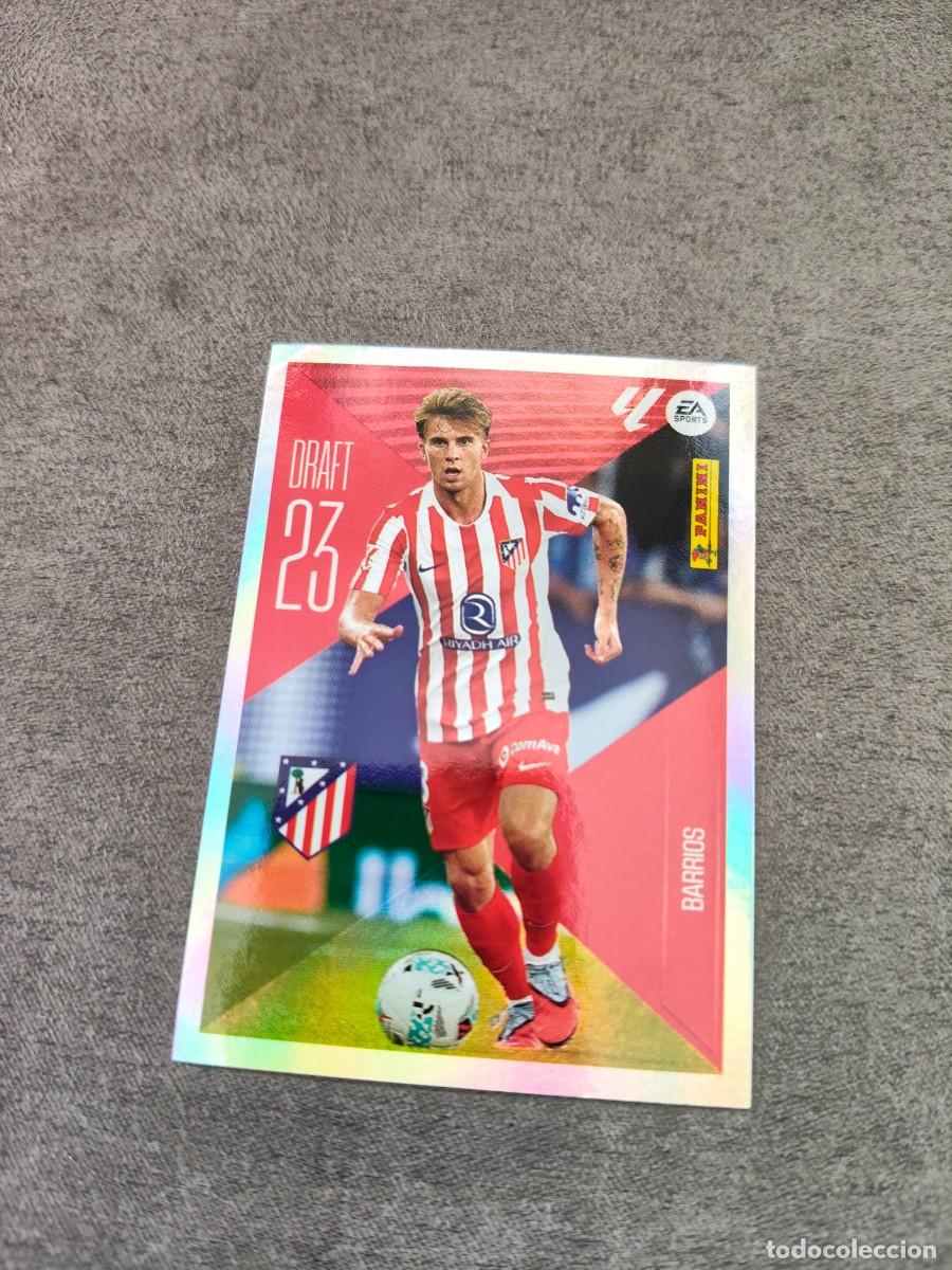Cromos de f&uacute;tbol: Cromo 3 BARRIOS ATL&Eacute;TICO DE MADRID DRAFT 23. Colecci&oacute;n LALIGA F&uacute;tbol 2026-2027 PANINI Nuevo
