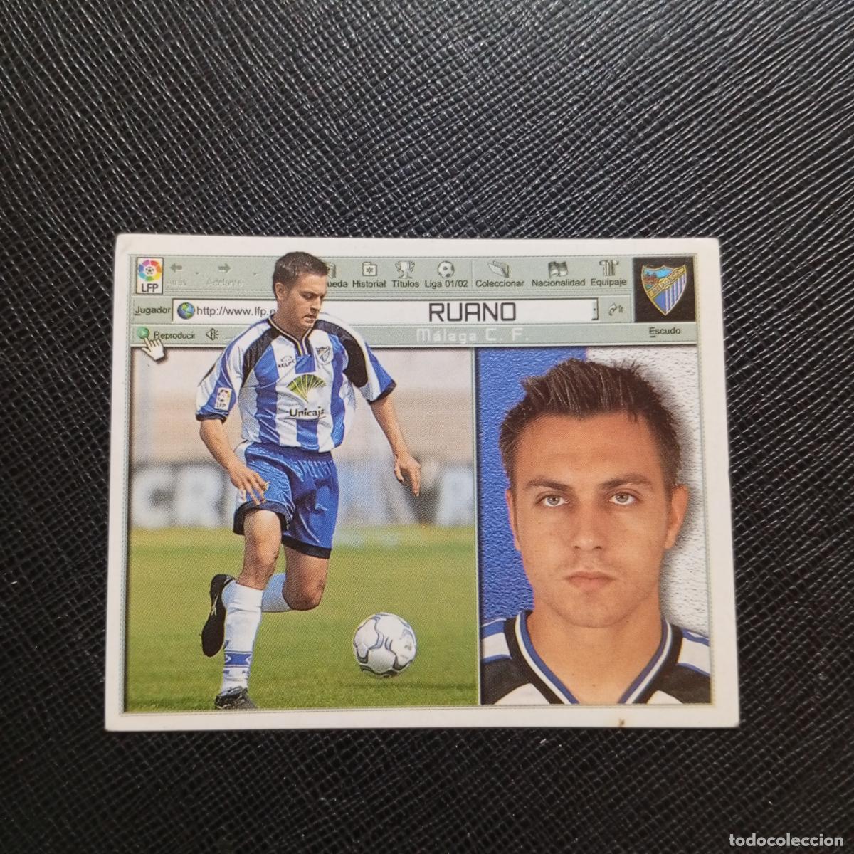 Cromos de f&uacute;tbol: RUANO MALAGA ESTE 2001 2002 CROMO FUTBOL 01 02 LIGA - SIN PEGAR - A216 PG280