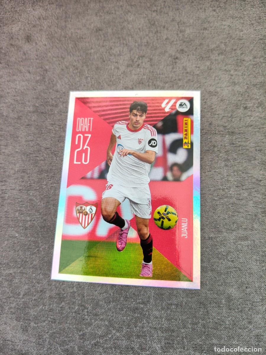 Cromos de f&uacute;tbol: Cromo 14 JUANLU SEVILLA FC DRAFT 23. Colecci&oacute;n LALIGA F&uacute;tbol 2026-2027 PANINI Nuevo