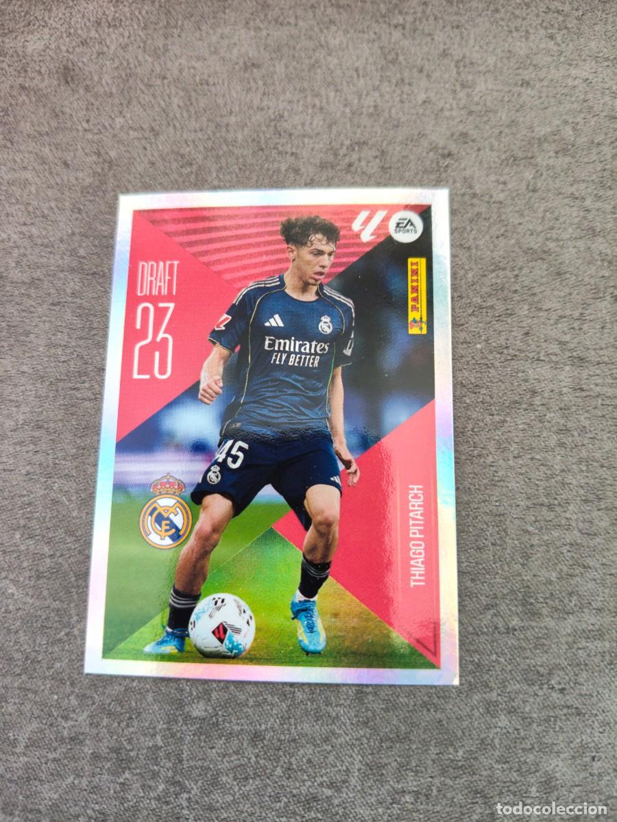 Cromos de f&uacute;tbol: Cromo 22 THIAGO PITARCH REAL MADRID DRAFT 23. Colecci&oacute;n LALIGA F&uacute;tbol 2026-2027 PANINI Nuevo