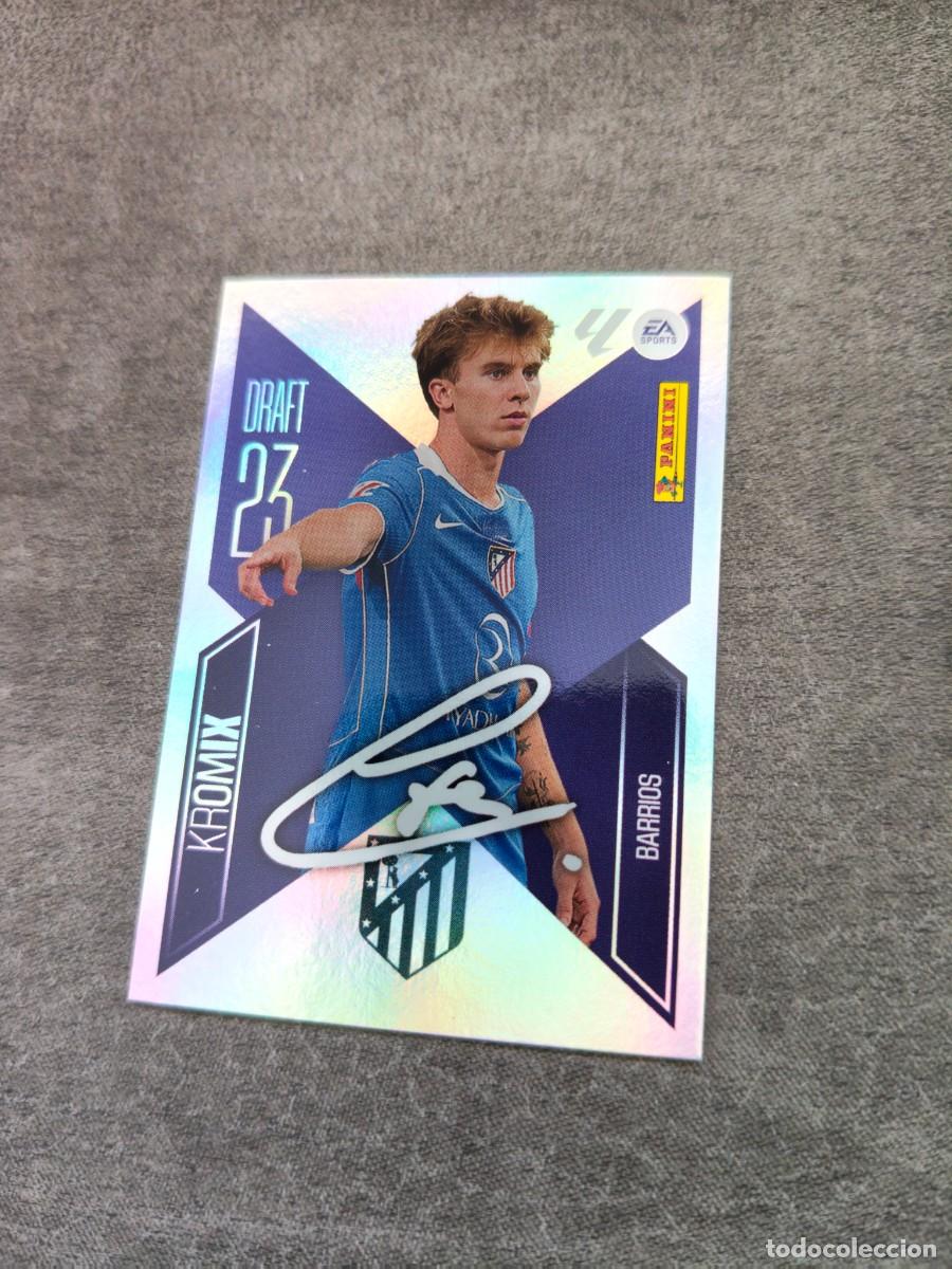 Cromos de f&uacute;tbol: Cromo K3 BARRIOS ATL&Eacute;TICO DE MADRID KROMIX DRAFT 23. Colecci&oacute;n LALIGA F&uacute;tbol 2026-2027 PANINI Nuevo