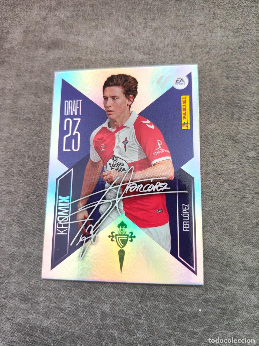 Cromos de f&uacute;tbol: Cromo K7 FER L&Oacute;PEZ RC CELTA KROMIX DRAFT 23. Colecci&oacute;n LALIGA F&uacute;tbol 2026-2027 PANINI Nuevo