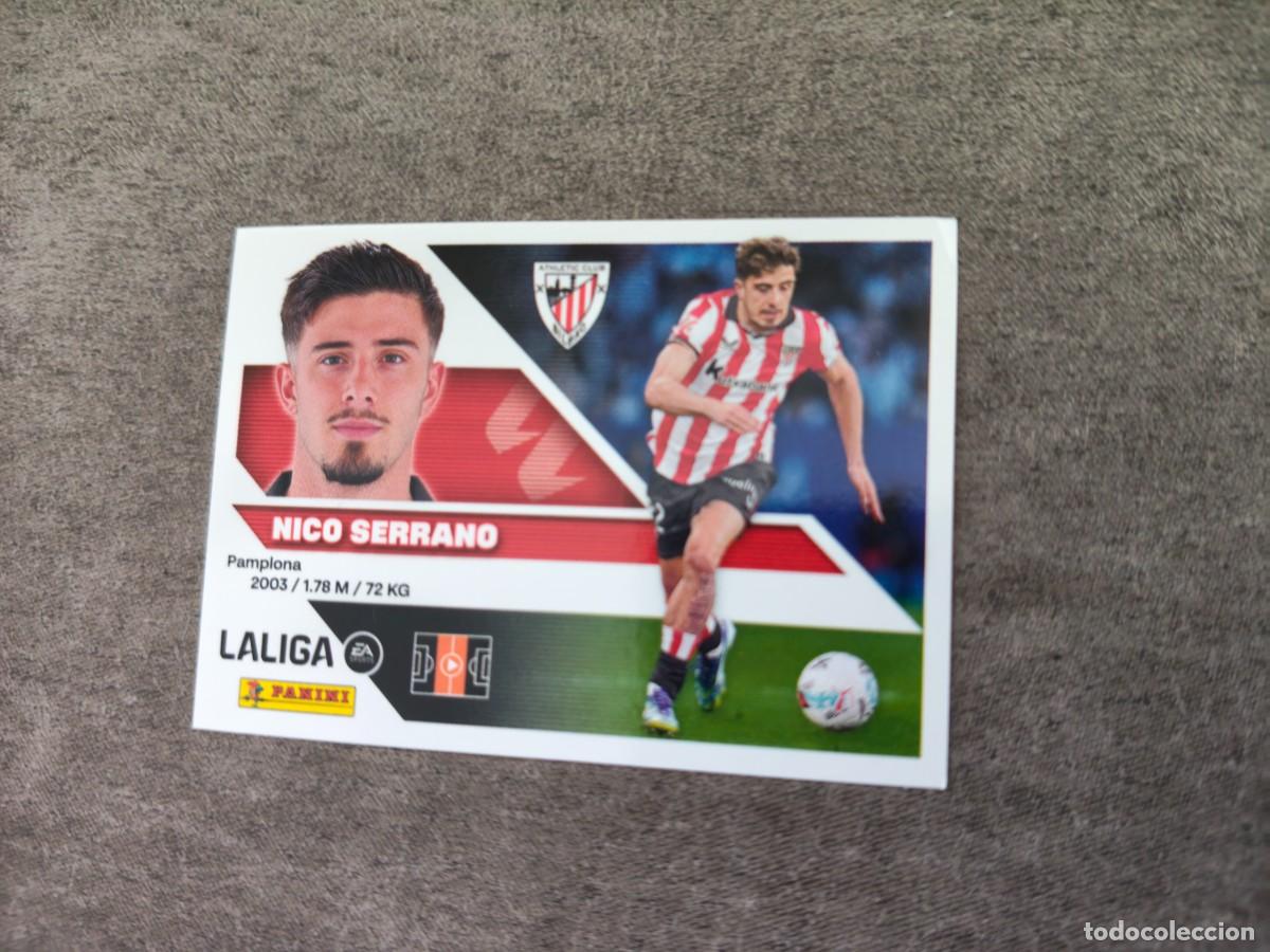 Cromos de f&uacute;tbol: Cromo 15 NICO SERRANO ATHLETIC CLUB. Colecci&oacute;n LALIGA F&uacute;tbol 2026-2027 PANINI Nuevo