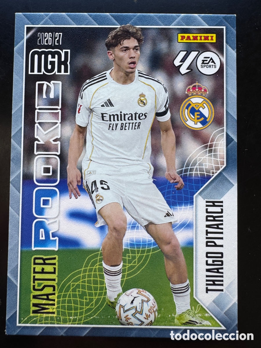 Cromos de f&uacute;tbol: Thiago Pitarch Master Rookie 419 Real Madrid Megacracks 2026/27