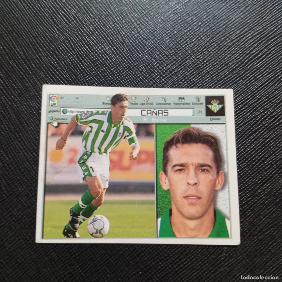 Cromos de f&uacute;tbol: CA&Ntilde;AS REAL BETIS ESTE 2001 2002 CROMO FUTBOL 01 02 LIGA - SIN PEGAR - A216 PG298
