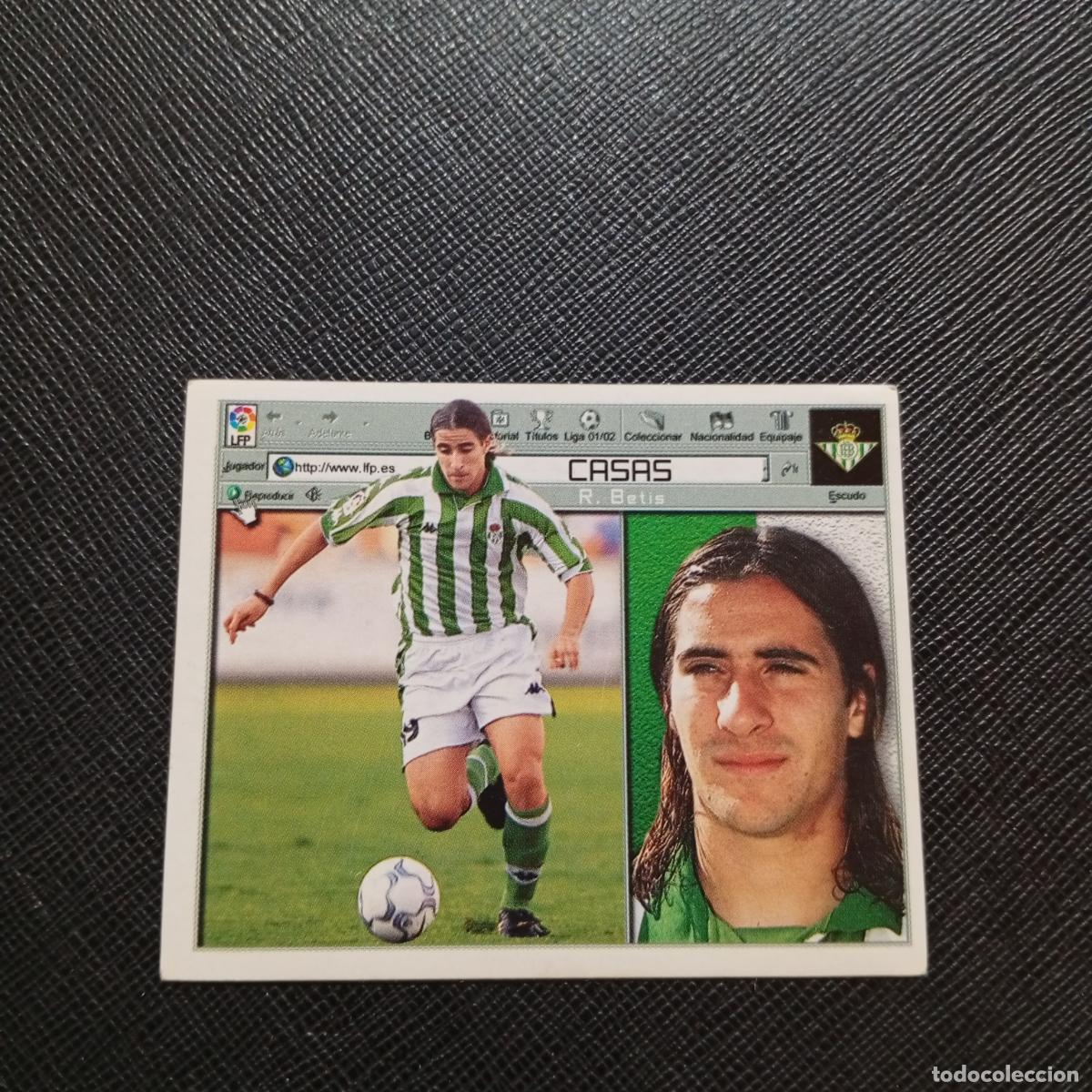 Cromos de f&uacute;tbol: CASAS REAL BETIS ESTE 2001 2002 CROMO FUTBOL 01 02 LIGA - SIN PEGAR - A216 PG298