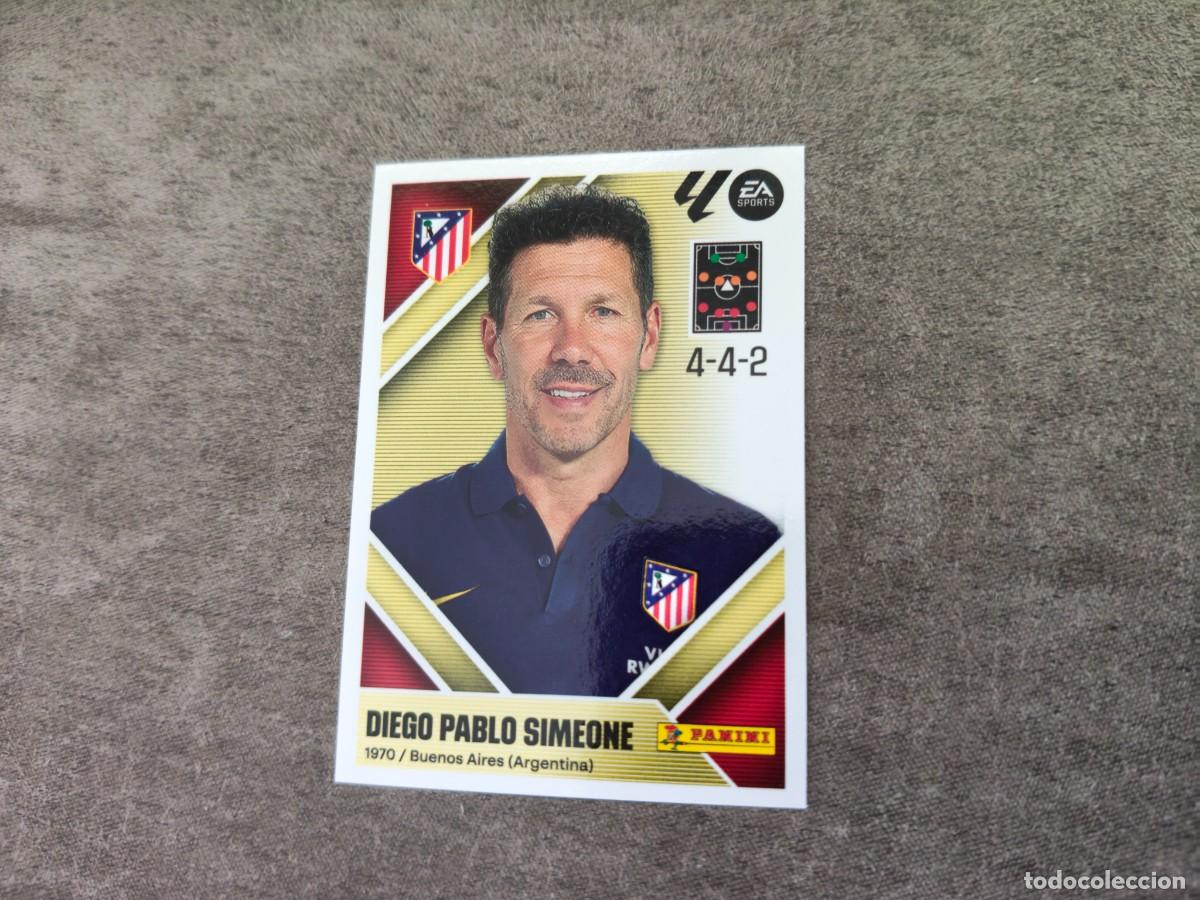 Cromos de f&uacute;tbol: Cromo 2 DIEGO PABLO SIMEONE ATL&Eacute;TICO DE MADRID. Colecci&oacute;n LALIGA F&uacute;tbol 2026-2027 PANINI Nuevo