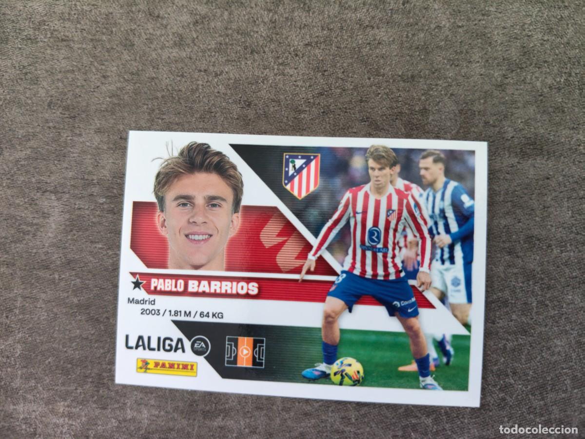 Cromos de f&uacute;tbol: Cromo 12 PABLO BARRIOS ATL&Eacute;TICO DE MADRID. Colecci&oacute;n LALIGA F&uacute;tbol 2026-2027 PANINI Nuevo