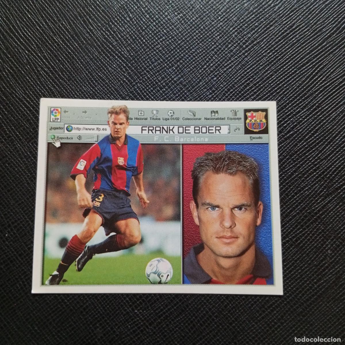 Cromos de f&uacute;tbol: FRANK DE BOER BARCELONA ESTE 2001 2002 CROMO FUTBOL 01 02 LIGA - SIN PEGAR - A216 PG298