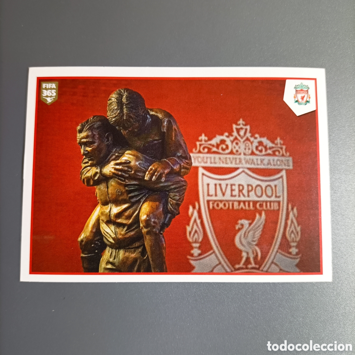 Cromos de f&uacute;tbol: STICKER PANINI ALBUM 2021. FIFA 365 (LIVERPOOL FC) №27 BUS / FANS