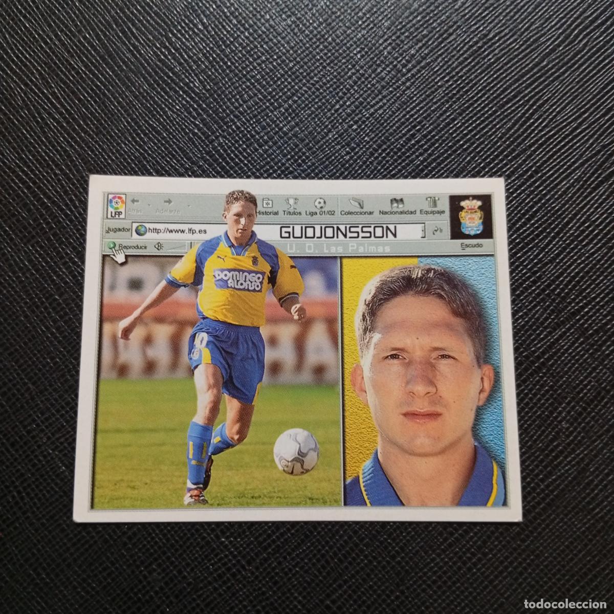 Cromos de f&uacute;tbol: GUDJONSSON LAS PALMAS ESTE 2001 2002 CROMO FUTBOL 01 02 LIGA - SIN PEGAR - A216 PG298