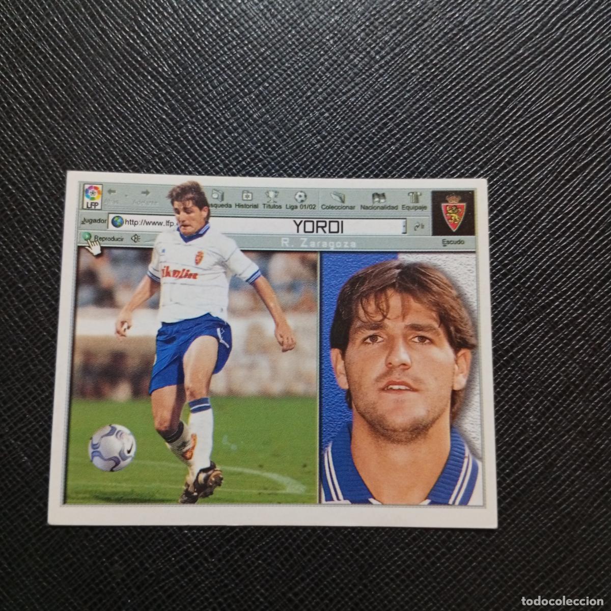 Cromos de f&uacute;tbol: YORDI ZARAGOZA ESTE 2001 2002 CROMO FUTBOL 01 02 LIGA - SIN PEGAR - A216 PG298
