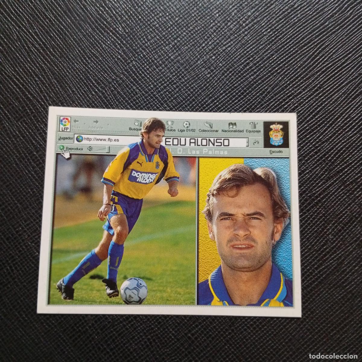 Cromos de f&uacute;tbol: EDU ALONSO LAS PALMAS ESTE 2001 2002 CROMO FUTBOL 01 02 LIGA - SIN PEGAR - A216 PG307