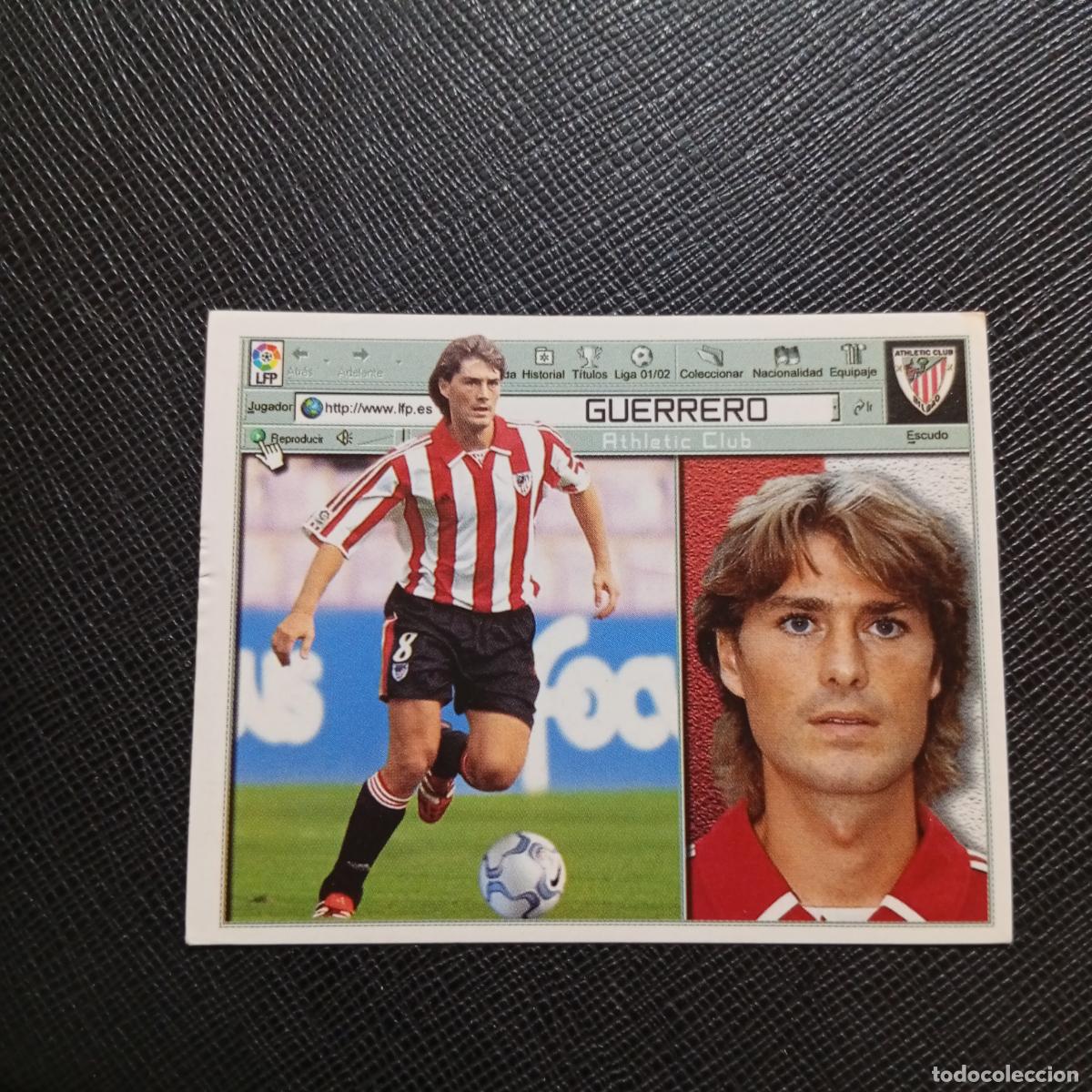 Cromos de f&uacute;tbol: GUERRERO BILBAO ESTE 2001 2002 CROMO FUTBOL 01 02 LIGA - SIN PEGAR - A216 PG307