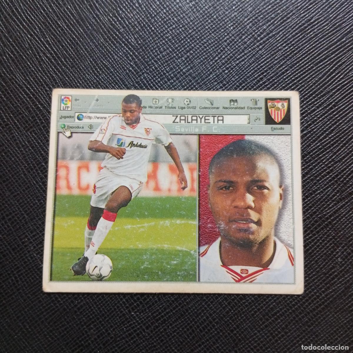 Cromos de f&uacute;tbol: ZALAYETA SEVILLA ESTE 2001 2002 CROMO FUTBOL 01 02 LIGA - SIN PEGAR - A216 PG307 BAJA