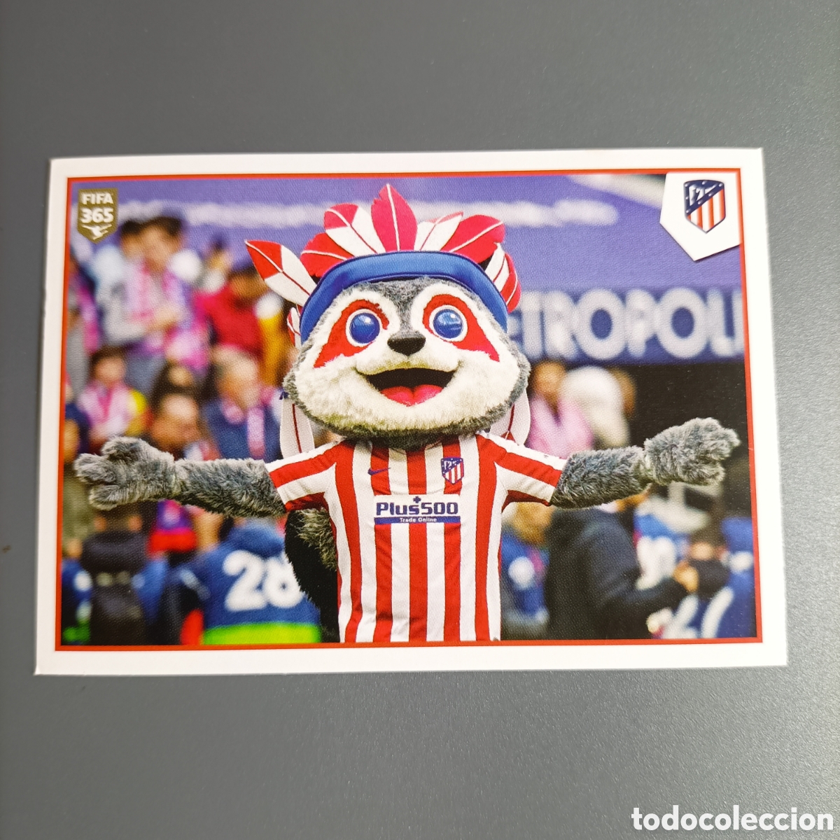 Figurine di Calcio: STICKER PANINI ALBUM 2021. FIFA 365 (ATL&Eacute;TICO) №90 BUS / FANS