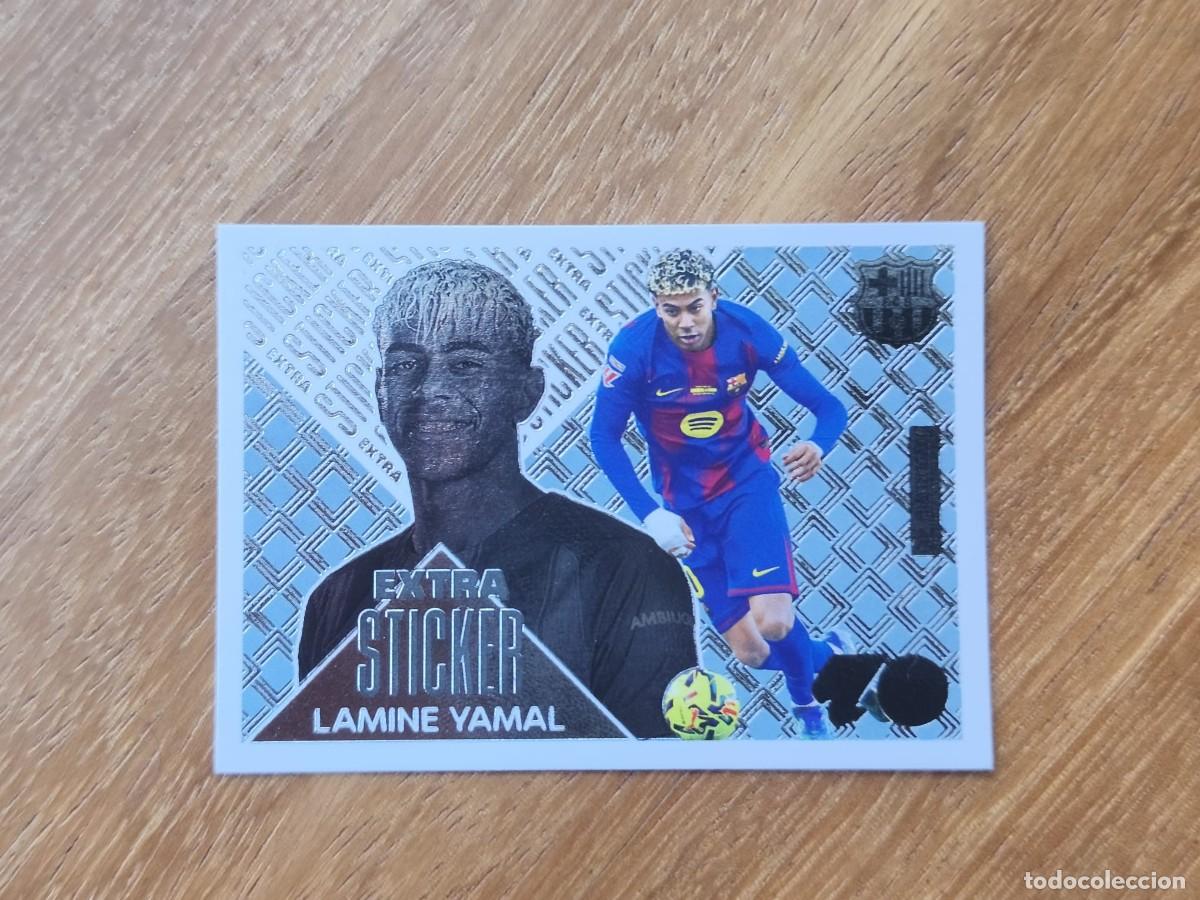 Cromos de f&uacute;tbol: EDICIONES ESTE 2026 2027 26 27 EXTRA STICKER BARCELONA LAMINE YAMAL PLATA SIN PEGAR