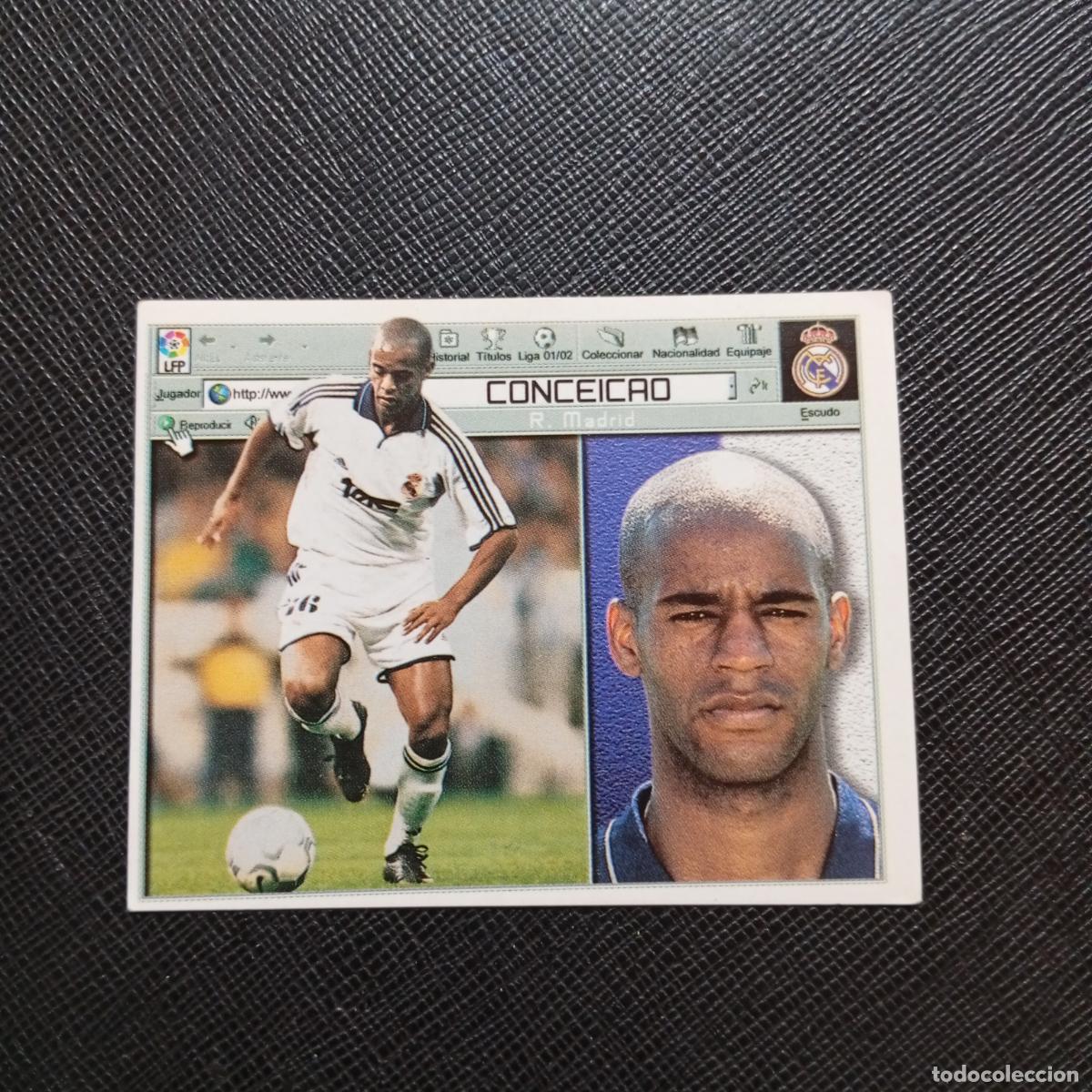 Cromos de f&uacute;tbol: CONCEICAO REAL MADRID ESTE 2001 2002 CROMO FUTBOL 01 02 LIGA - SIN PEGAR - A216 PG307