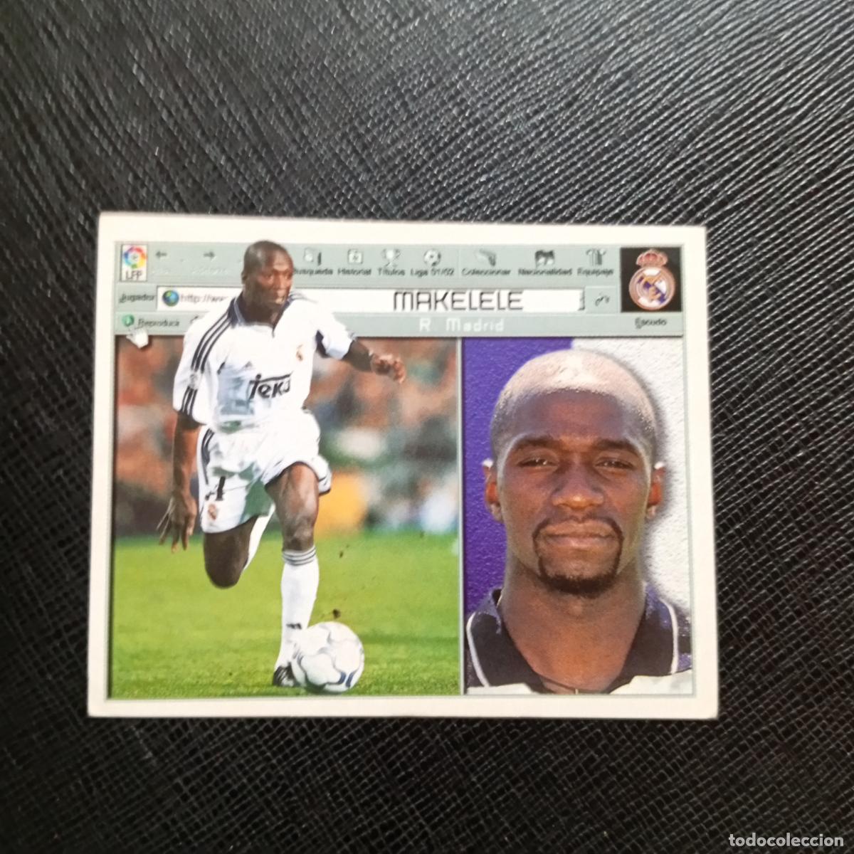 Cromos de f&uacute;tbol: MAKELELE REAL MADRID ESTE 2001 2002 CROMO FUTBOL 01 02 LIGA - SIN PEGAR - A216 PG316