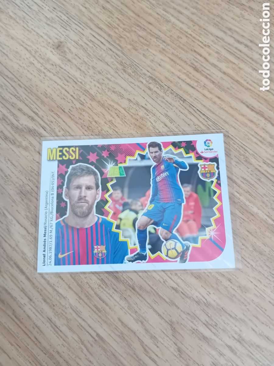 Cromos de f&uacute;tbol: Messi N&deg; 14 Barcelona 18 19 2018 2019 Este Panini Nuevo