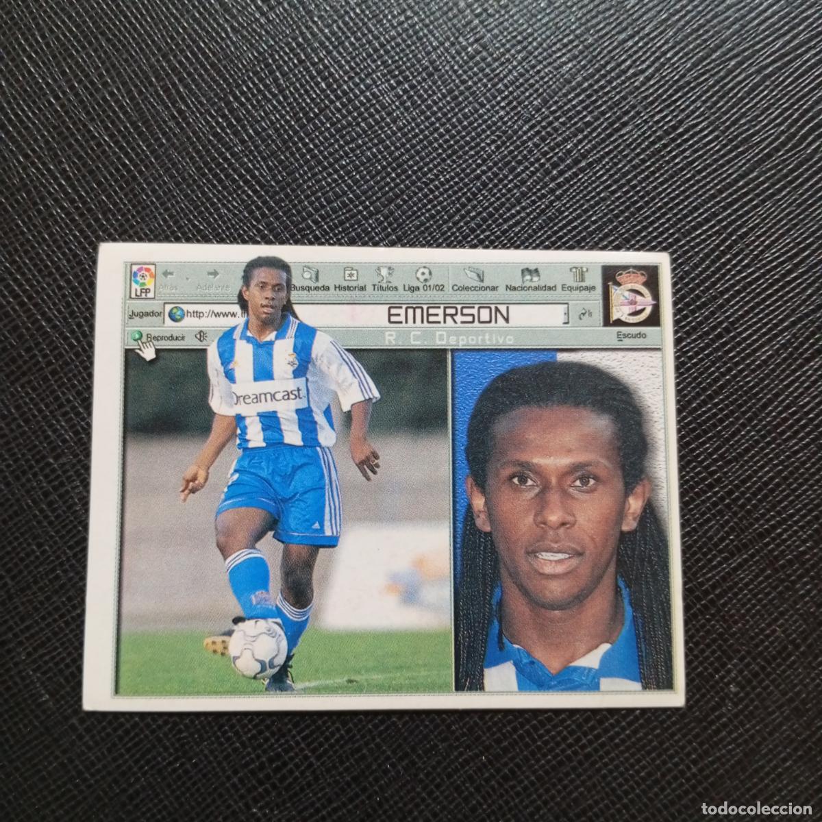 Cromos de f&uacute;tbol: EMERSON DEPORTIVO ESTE 2001 2002 CROMO FUTBOL 01 02 LIGA - SIN PEGAR - A216 PG316