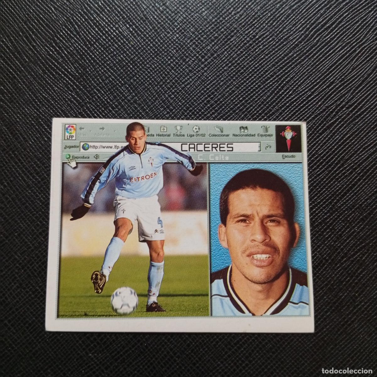 Cromos de f&uacute;tbol: CACARES CELTA ESTE 2001 2002 CROMO FUTBOL 01 02 LIGA - SIN PEGAR - A216 PG316