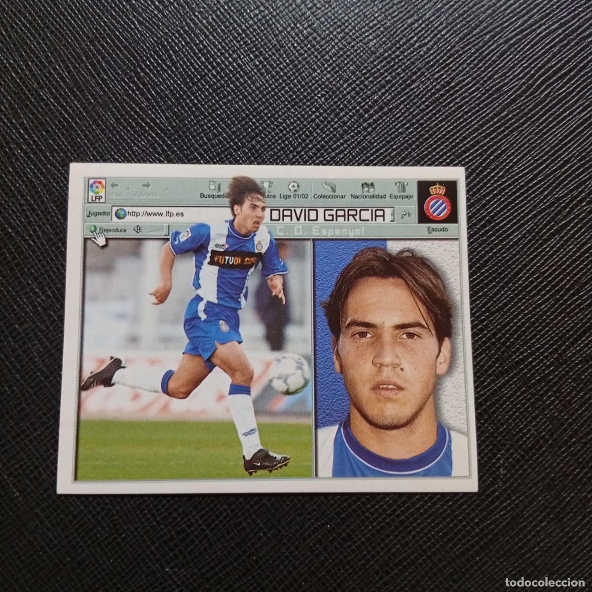 Cromos de f&uacute;tbol: DAVID GARCIA ESPA&Ntilde;OL ESTE 2001 2002 CROMO FUTBOL 01 02 LIGA - SIN PEGAR - A216 PG316
