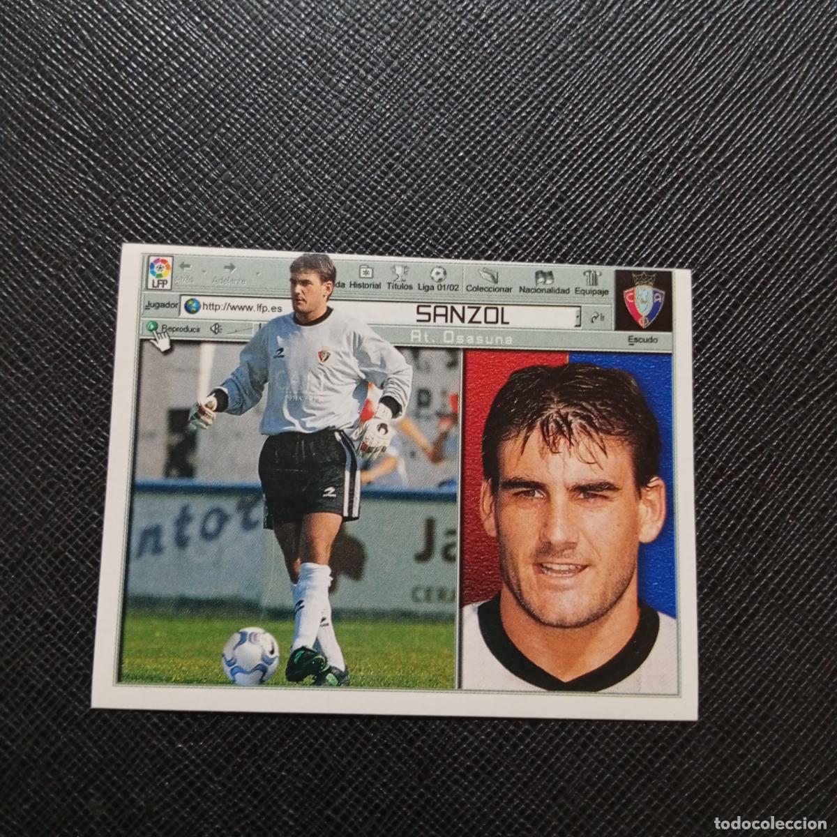 Cromos de f&uacute;tbol: SANZOL OSASUNA ESTE 2001 2002 CROMO FUTBOL 01 02 LIGA - SIN PEGAR - A216 PG316