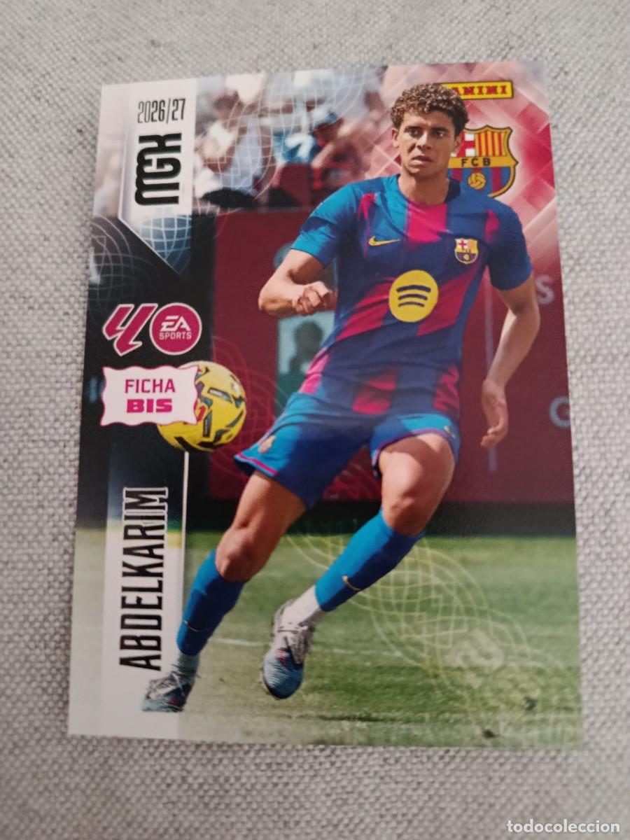 Cromos de f&uacute;tbol: Megacracks 26/27. 90 bis Abdelkarim. Barcelona.