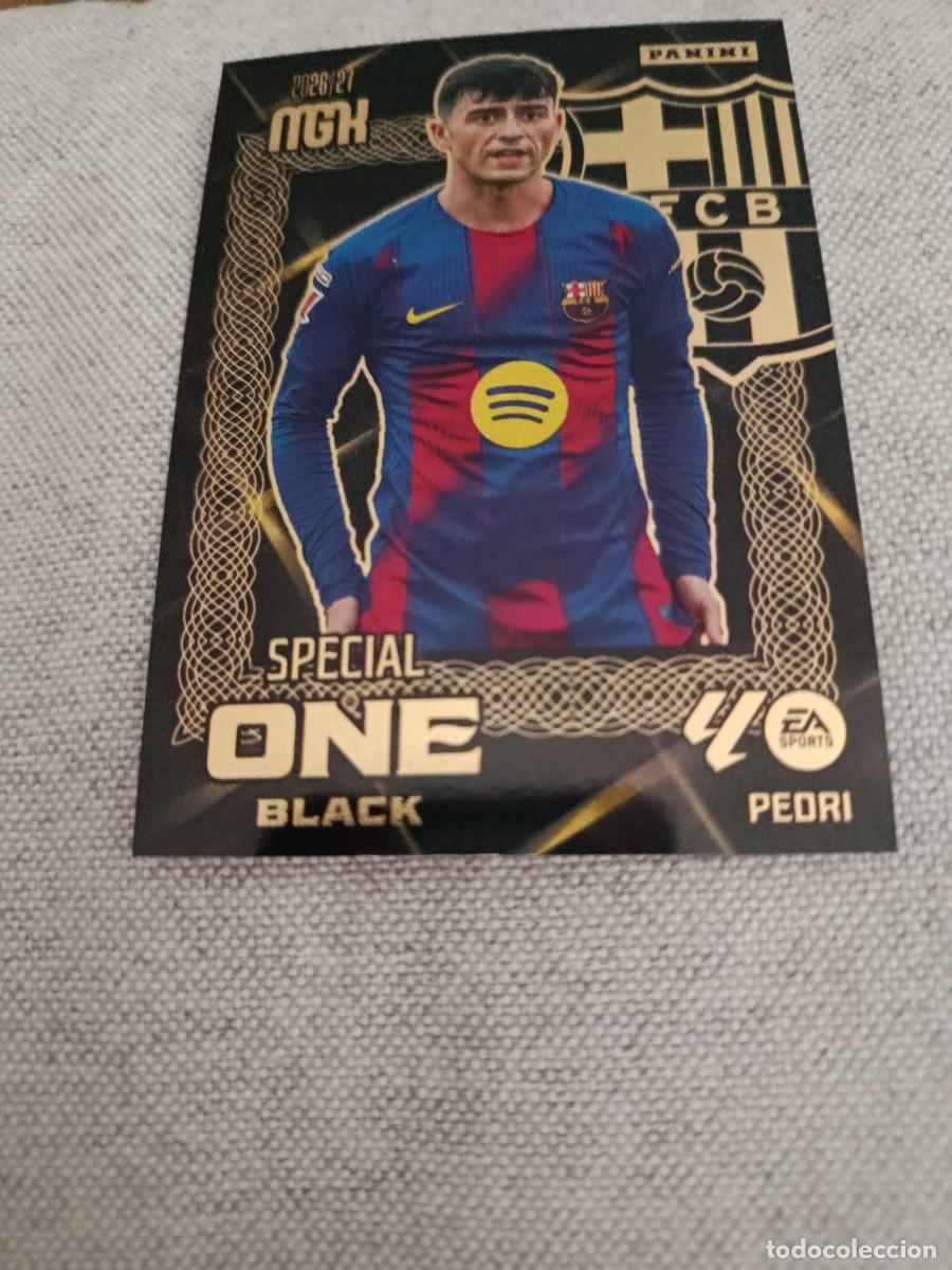 Cromos de f&uacute;tbol: Megacracks 26/27. Pedri. Barcelona. Special one black.