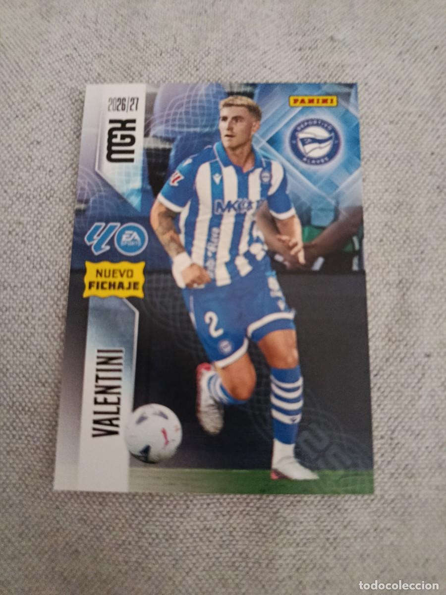 Cromos de f&uacute;tbol: Megacracks 26/27. 475- Valent&iacute;n. Alav&eacute;s. Nuevo fichaje.