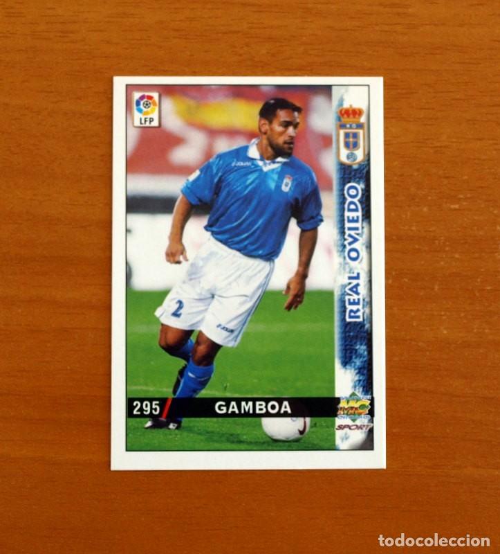 Cromos de f&uacute;tbol: Real Oviedo - N&ordm; 295 Gamboa - Baja - Mundicromo Las Fichas de la Liga 1998-1999-98-99
