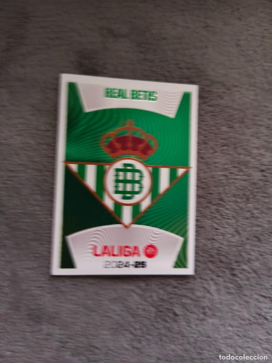 Cromos de f&uacute;tbol: ESTE LA LIGA 24 25 ESCUDO REAL BETIS (1) REAL BETIS LALIGA PANINI 2024 2025
