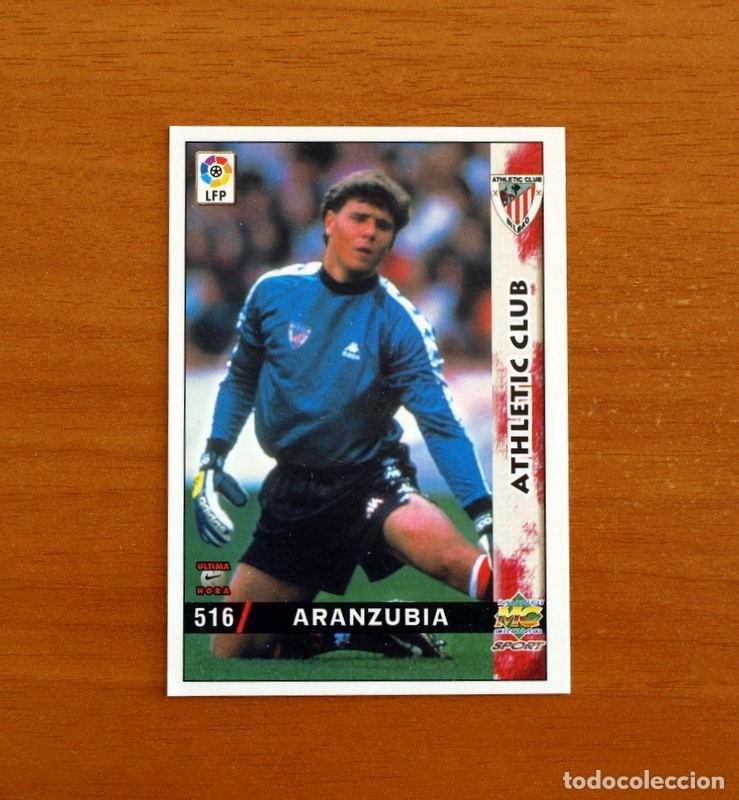 Cromos de f&uacute;tbol: Athletic de Bilbao -N&ordm; 516 Aranzubia -&Uacute;ltima Hora -Mundicromo Las Fichas de la Liga 1998-1999-98-99