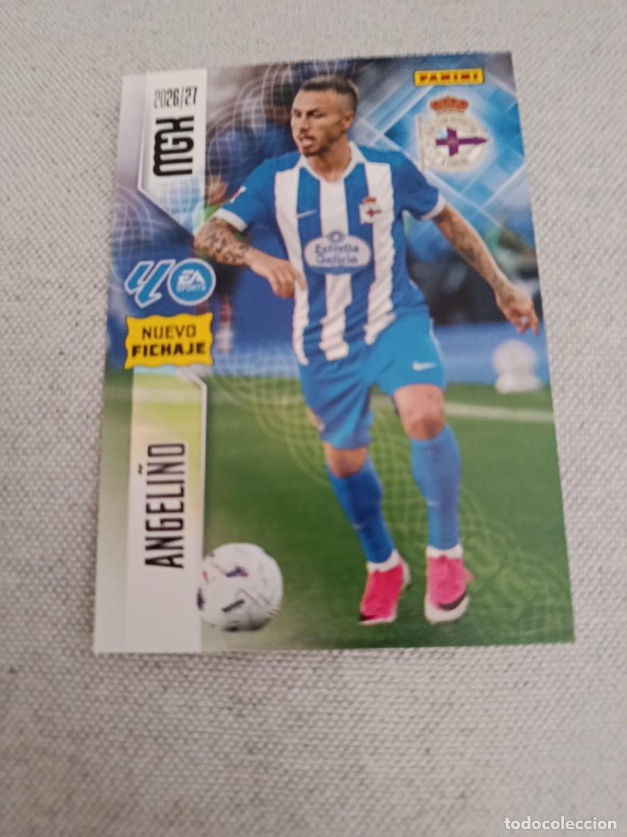 Cromos de f&uacute;tbol: Megacracks 26/27. 471- Angeli&ntilde;o. Deportivo. Nuevo fichaje.