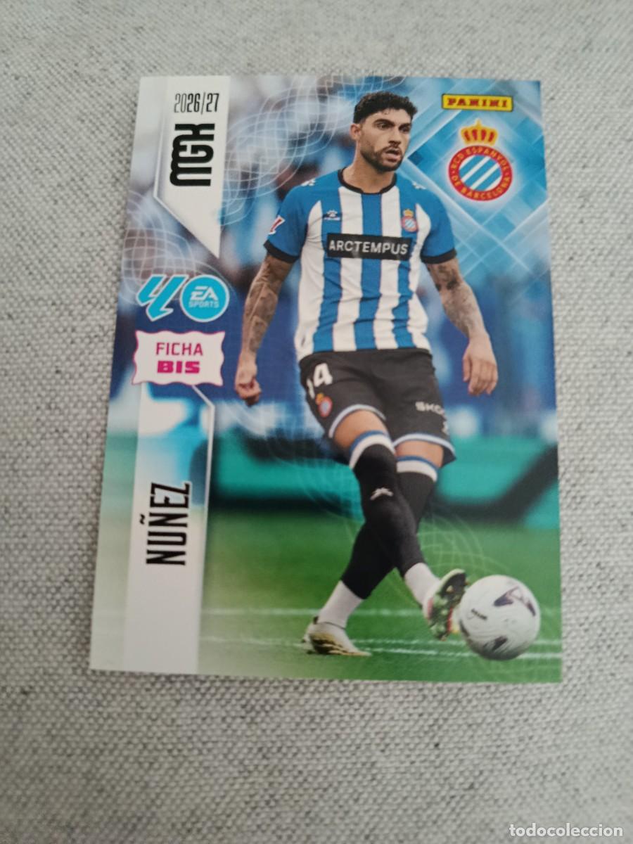 Cromos de f&uacute;tbol: Megacracks 26/27. 167 bis- N&uacute;&ntilde;ez. Espanyol.