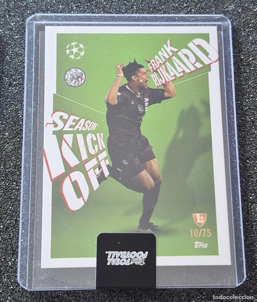 Cromos de f&uacute;tbol: Frank Rijkaard Ajax Amsterdam Topps Total Football 10/75 Season Kick Off Green