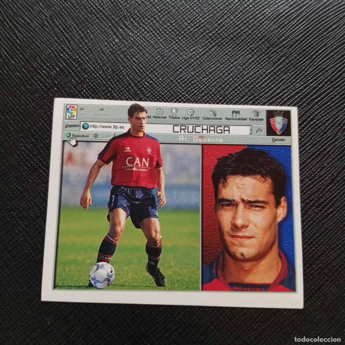 Cromos de f&uacute;tbol: CRUCHAGA OSASUNA ESTE 2001 2002 CROMO FUTBOL 01 02 LIGA - SIN PEGAR - A216 PG316