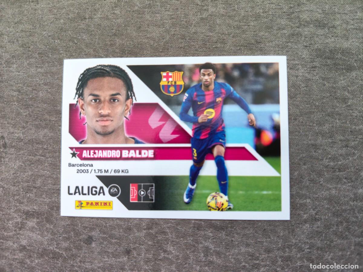 Cromos de f&uacute;tbol: Cromo 10 ALEJANDRO BALDE FC BARCELONA. Colecci&oacute;n LALIGA F&uacute;tbol 2026-2027 PANINI Nuevo