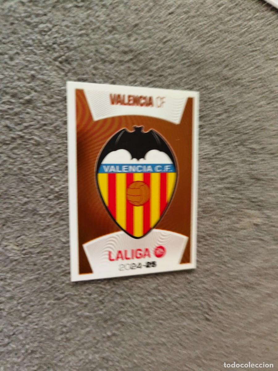 Cromos de f&uacute;tbol: ESTE LA LIGA 24 25 ESCUDO VALENCIA CF (1) VALENCIA CF LALIGA PANINI 2024 2025