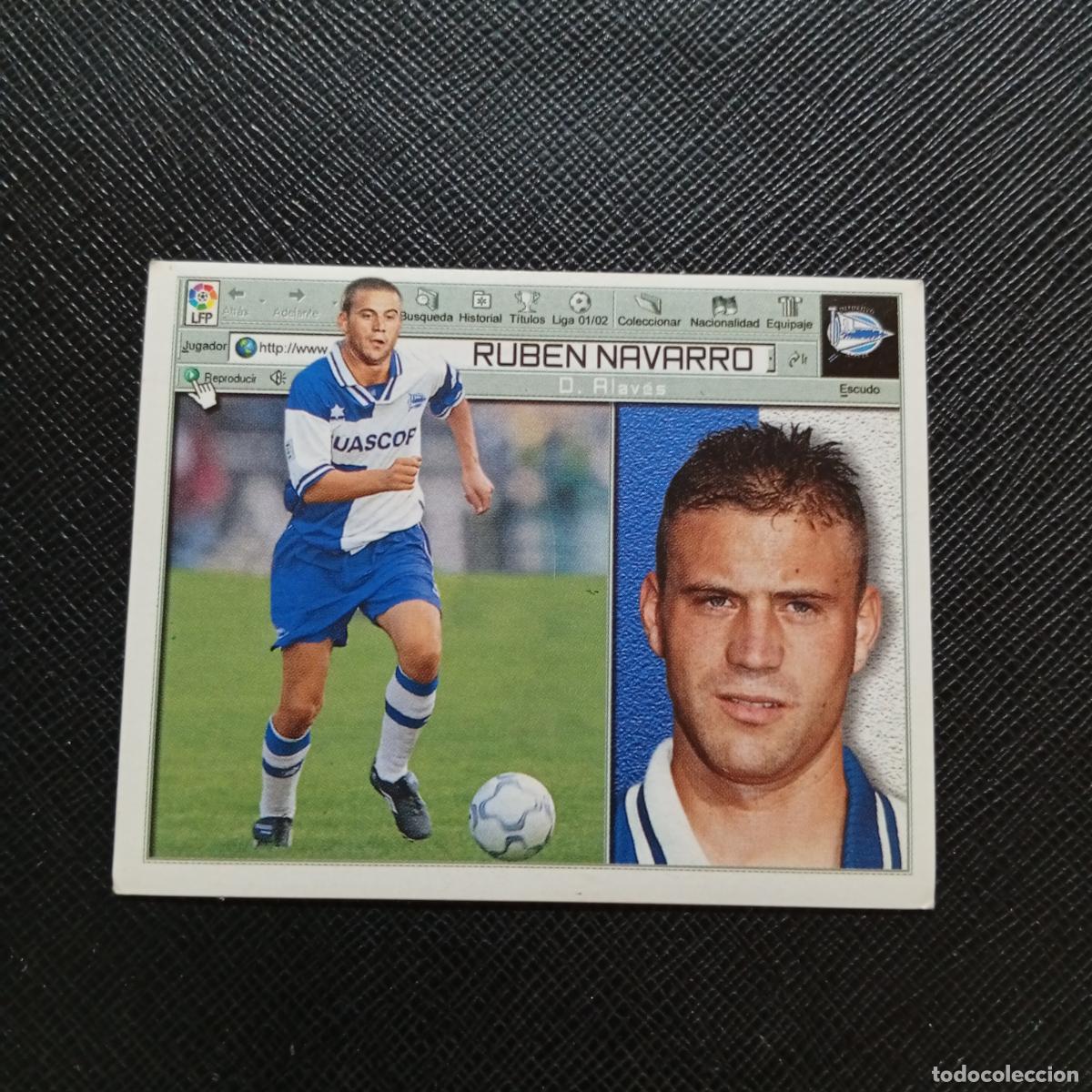 Cromos de f&uacute;tbol: RUBEN NAVARRO ALAVES ESTE 2001 2002 CROMO FUTBOL 01 02 LIGA - SIN PEGAR - A216 PG325