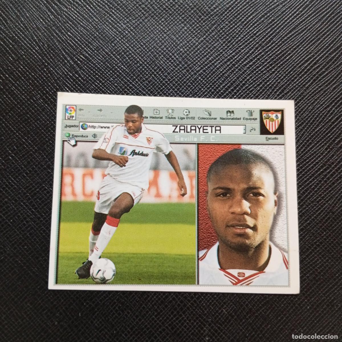 Football Stickers: ZALAYETA SEVILLA ESTE 2001 2002 CROMO FUTBOL 01 02 LIGA - SIN PEGAR - A216 PG325 BAJA