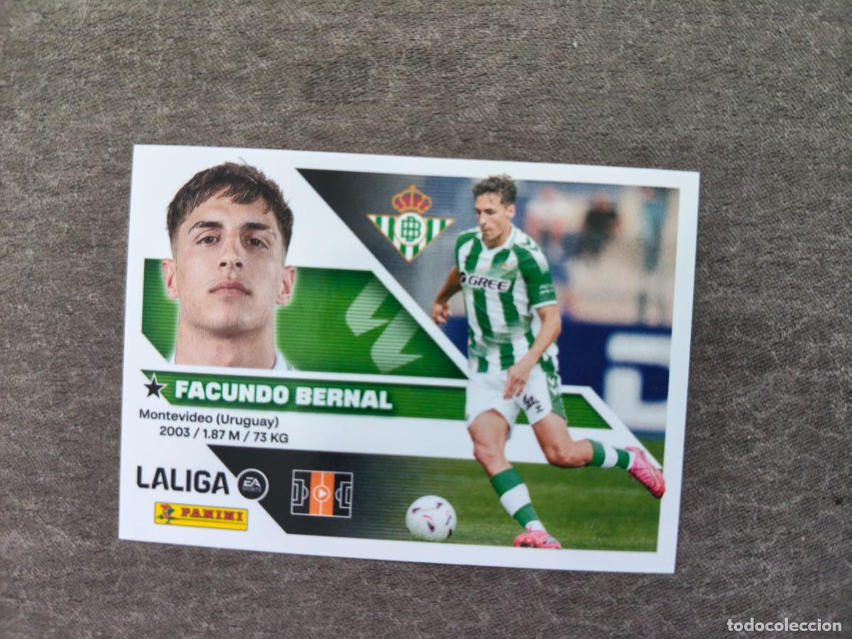 Cromos de f&uacute;tbol: Cromo 13 FACUNDO BERNAL REAL BETIS. Colecci&oacute;n LALIGA F&uacute;tbol 2026-2027 PANINI Nuevo
